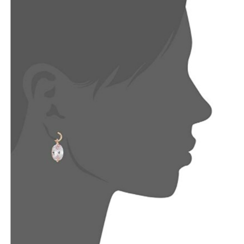H by Halston Crystal CZ Cubic Zirconia Stone Drop Earrings One Size New